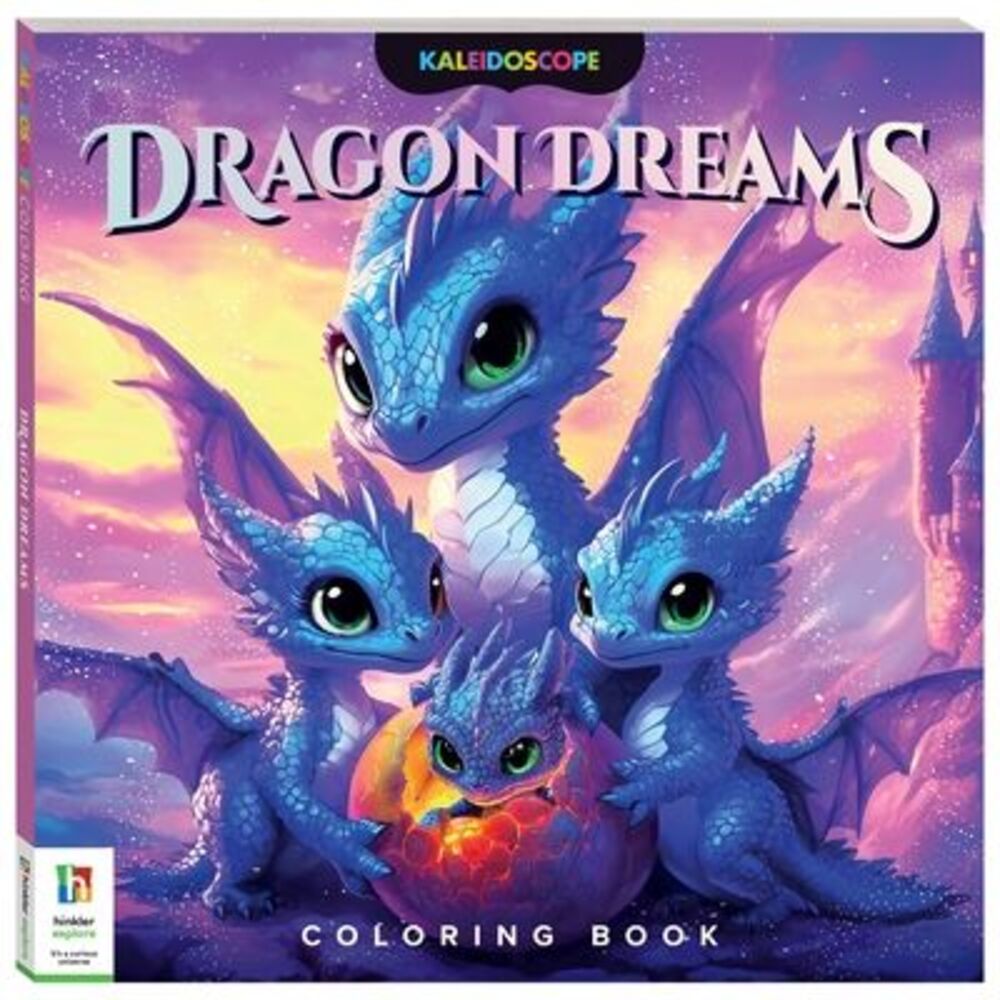Kaleidoscope Coloring Book: Dragon Dreams -- Hinkler